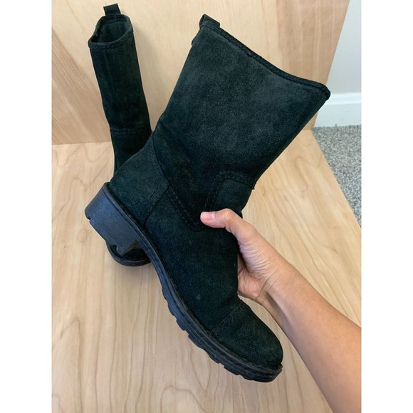 Born Suede Audie Boots Black 8.5 - Picture 2 of 10
